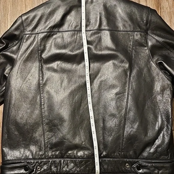 Womens Wilson Leather Experts Collared Leather Bomber Moto Jacket XL - Picture 5 of 10